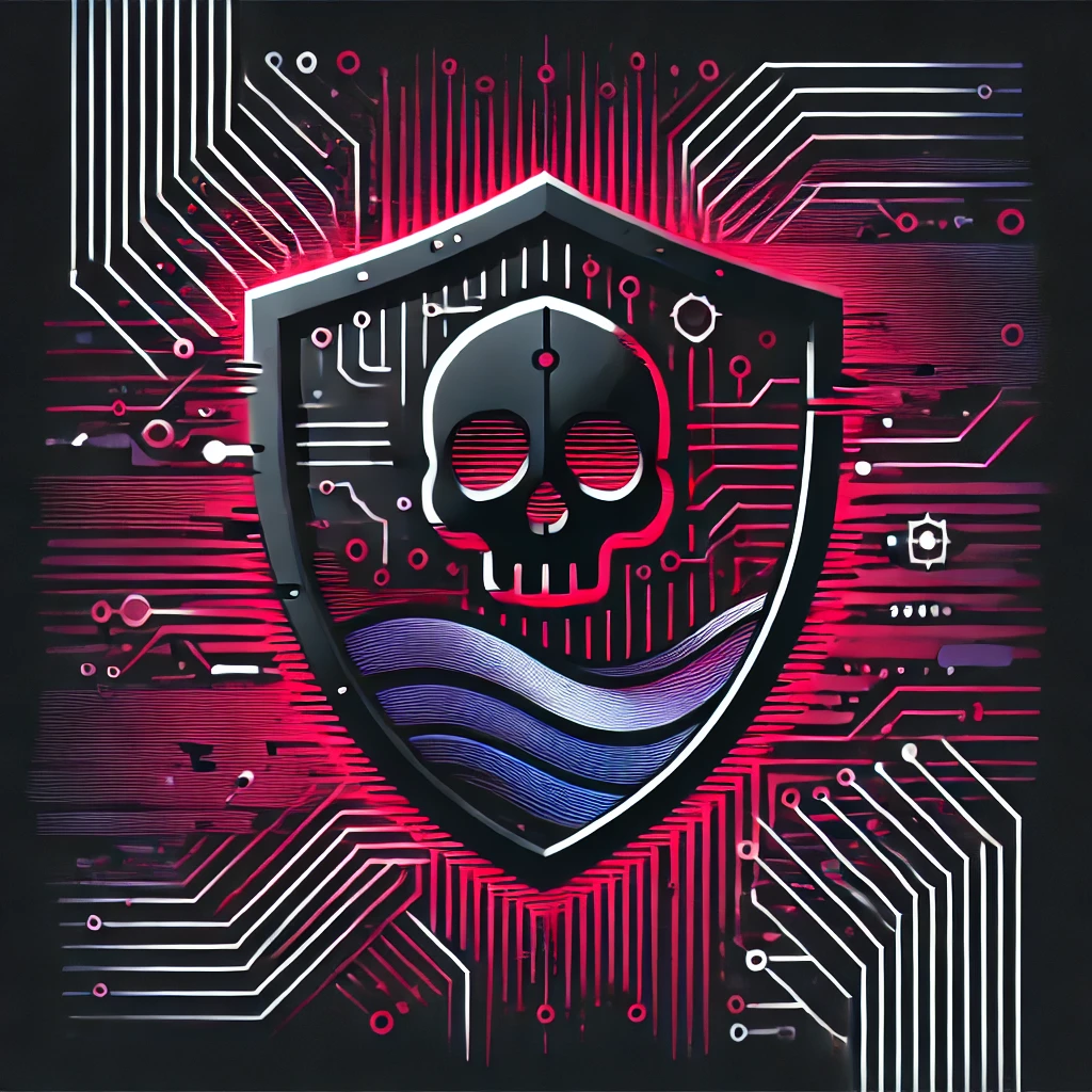 Red Cyber Security Shield